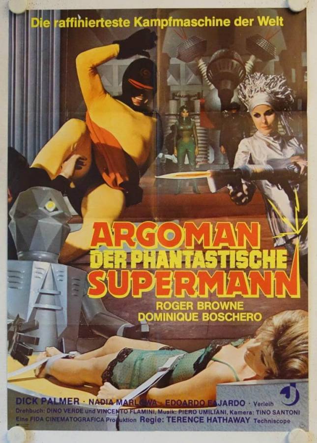 Argoman the fantastic Superman original release german movie poster